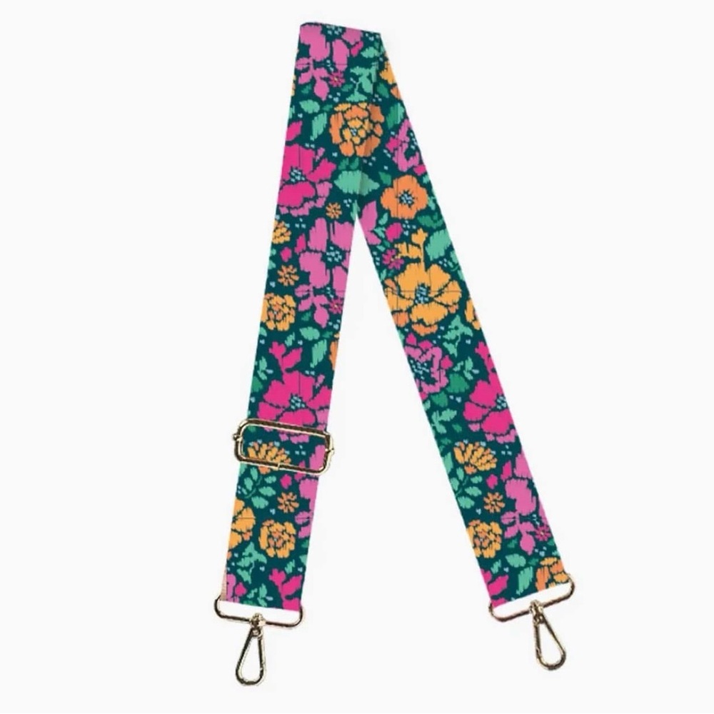 Vibrant Floral Patterned Belt Strap
